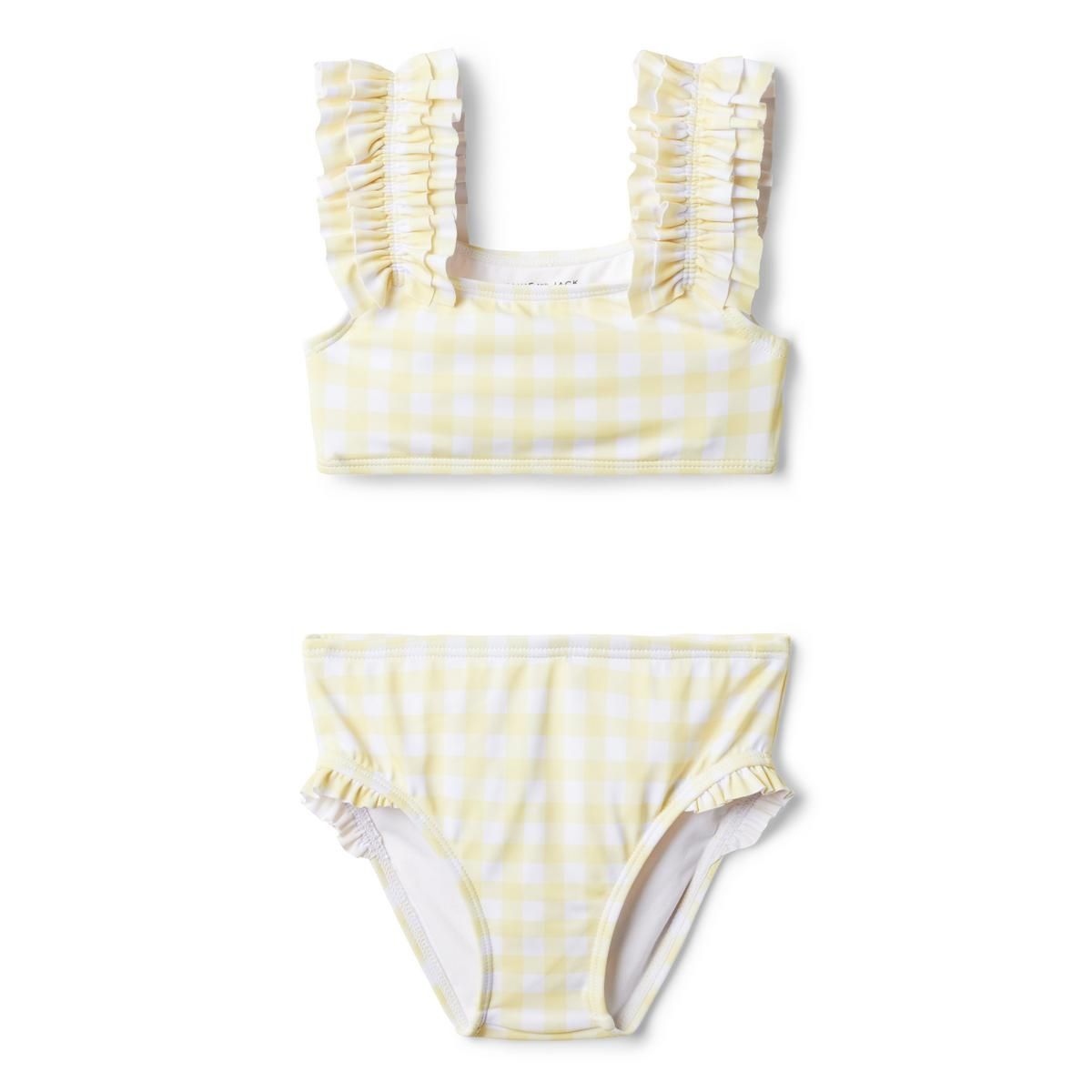 Gingham Ruffle Strap Recycled 2-Piece Swimsuit | Janie and Jack
