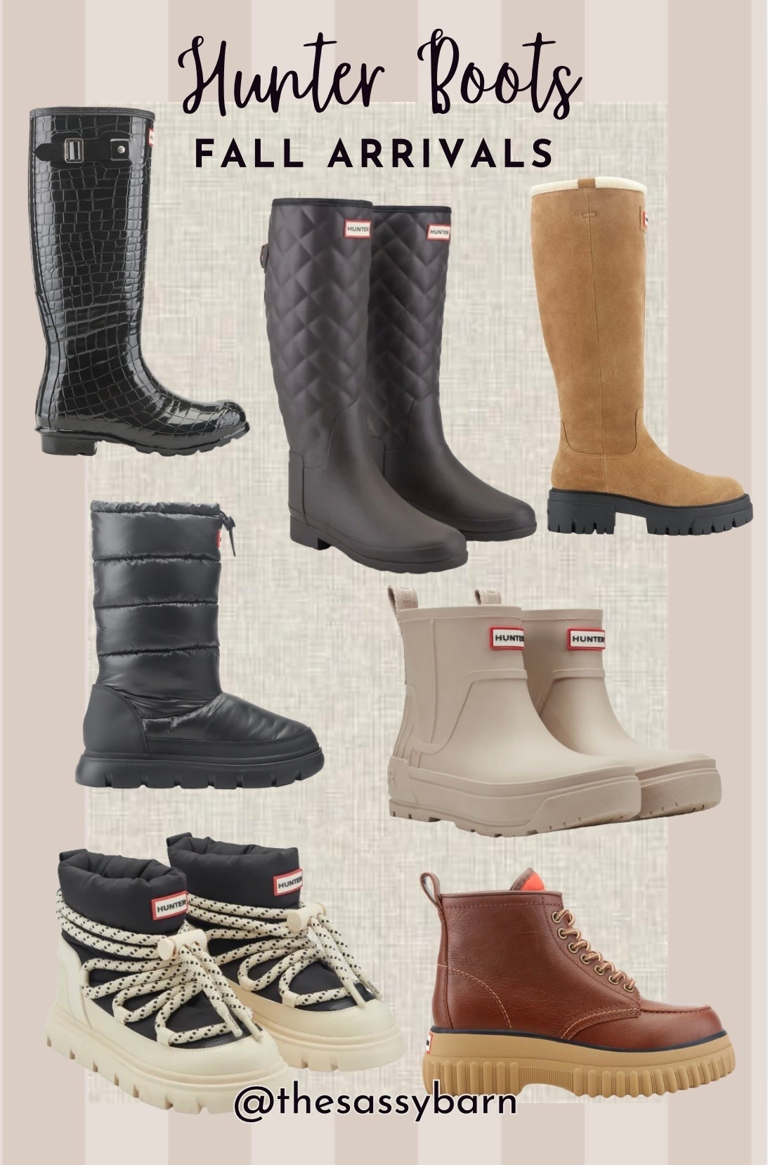 New Fall boot arrivals from Hunter! I love my tall rain boots!