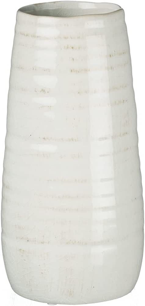 Sullivans Tall Decorative Farmhouse Off-White Single Ceramic Vase, Home Décor Accents, Shelf Dé... | Amazon (US)