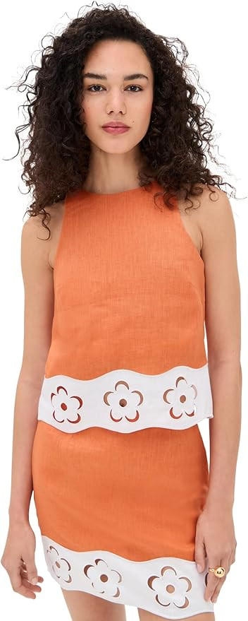 STAUD Women's Mika Linen Top | Amazon (US)