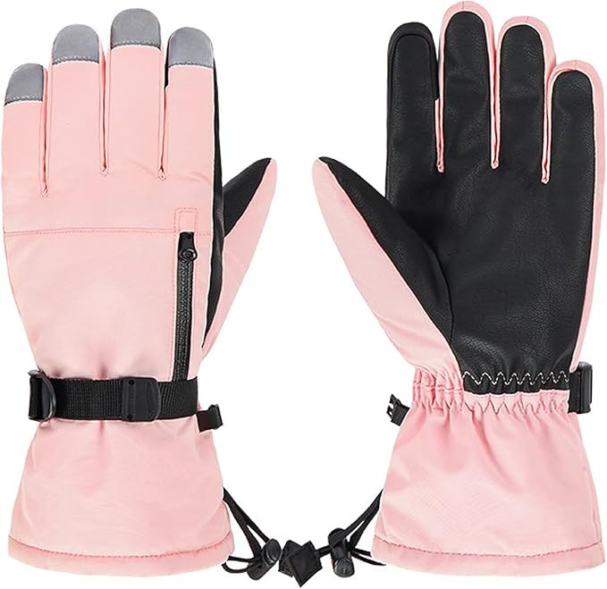 Zando Snow Gloves for Boys & Girls - Winter Waterproof Ski Gloves for Kids, Warm & Windproof | Amazon (US)