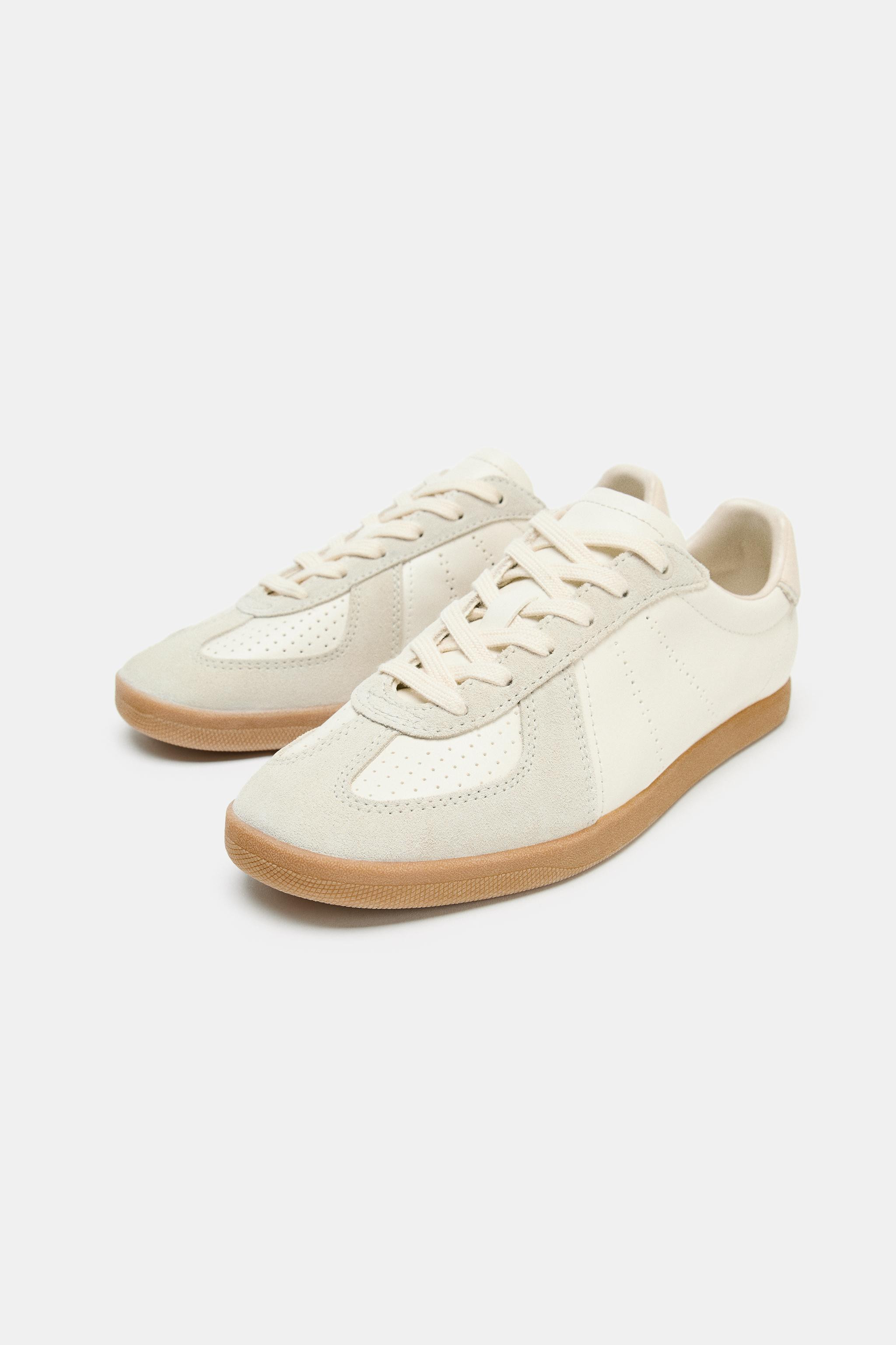 LEATHER SNEAKERS | Zara UK