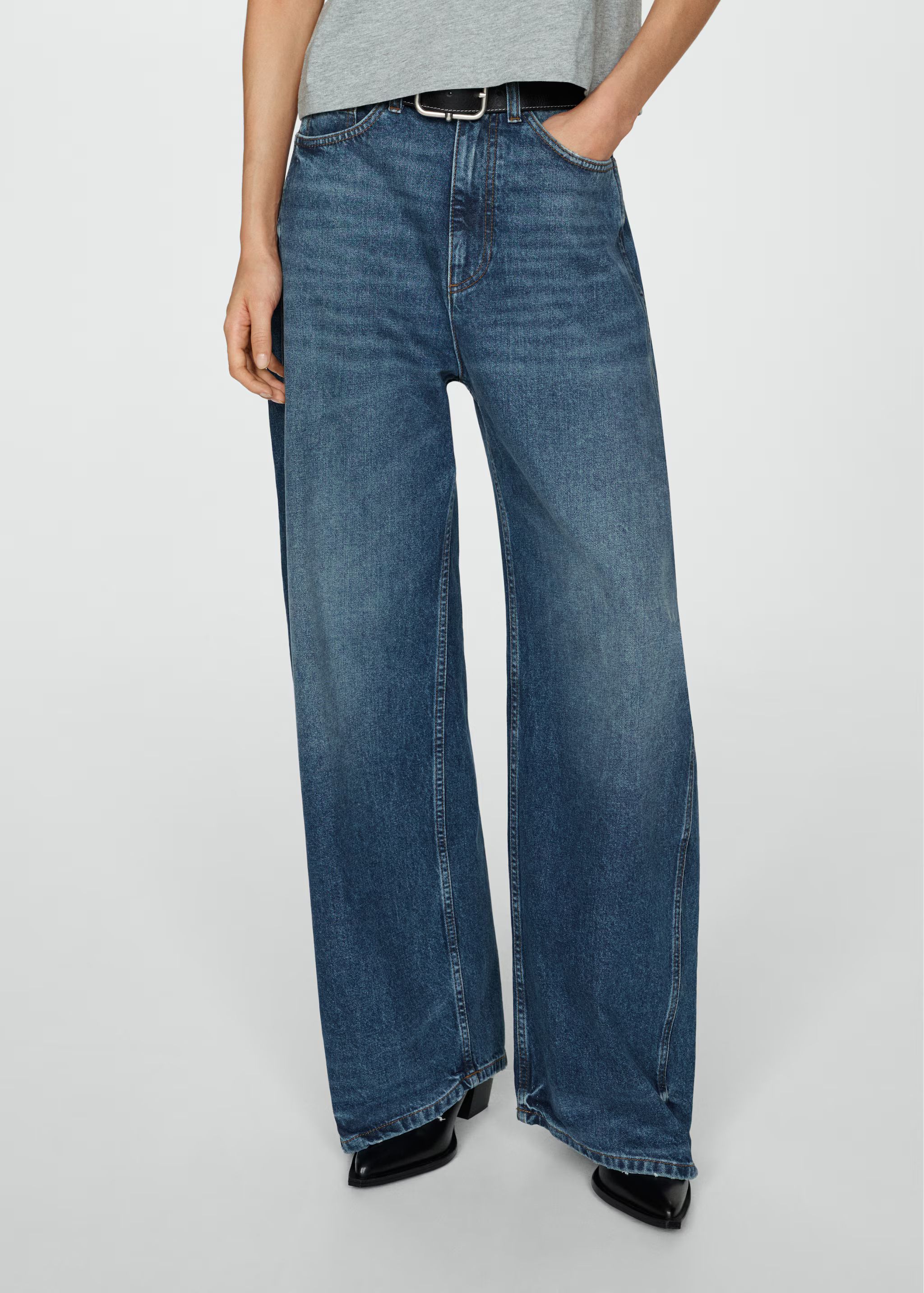 Camilla high-rise balloon jeans | MANGO (US)