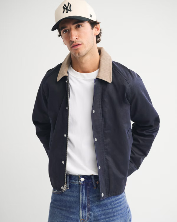 Men's Lightweight Barn Jacket | Men's | Abercrombie.com | Abercrombie & Fitch (US)