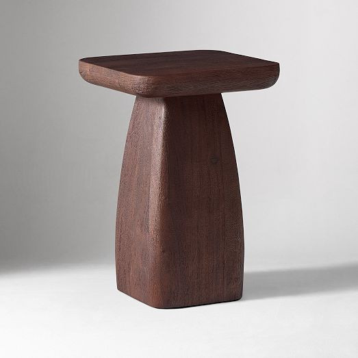 Quince Solid Wood Pedestal Side Table (14") | West Elm (US)