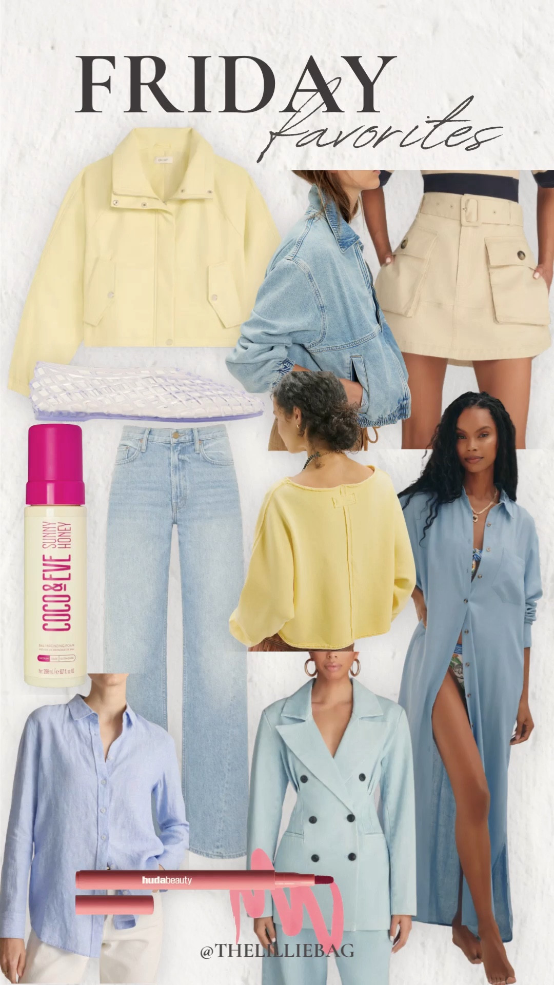 Friday favorites part 2!✨
- Yellow jacket is 50% off today 
- Sephora sale for rogue members has started

Denim. Jacket. Outerwear. Cover up. Vacation outfit. Blouse. Jacket. Jeans. Skirt. 

#LTKootd #LTKSaleAlert #LTKSeasonal