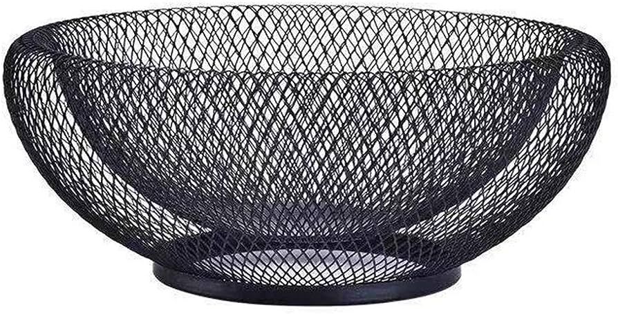 Mesh Fruit Bowl Decorative Fruit Basket Metal Candy Dish Holder Stand for Kitchen Counter Dining ... | Amazon (US)