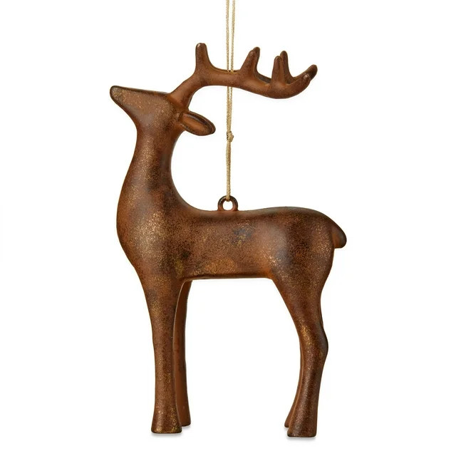 Holy Ground Copper Deer Christmas Ornament, 6.3", by Holiday Time | Walmart (US)