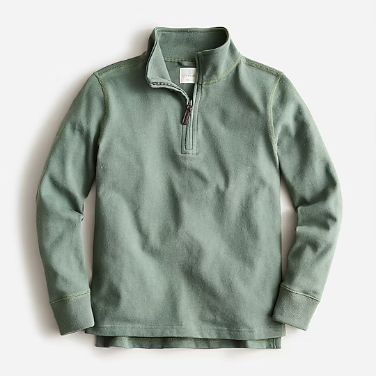 Kids' half-zip cotton popover shirt | J. Crew US