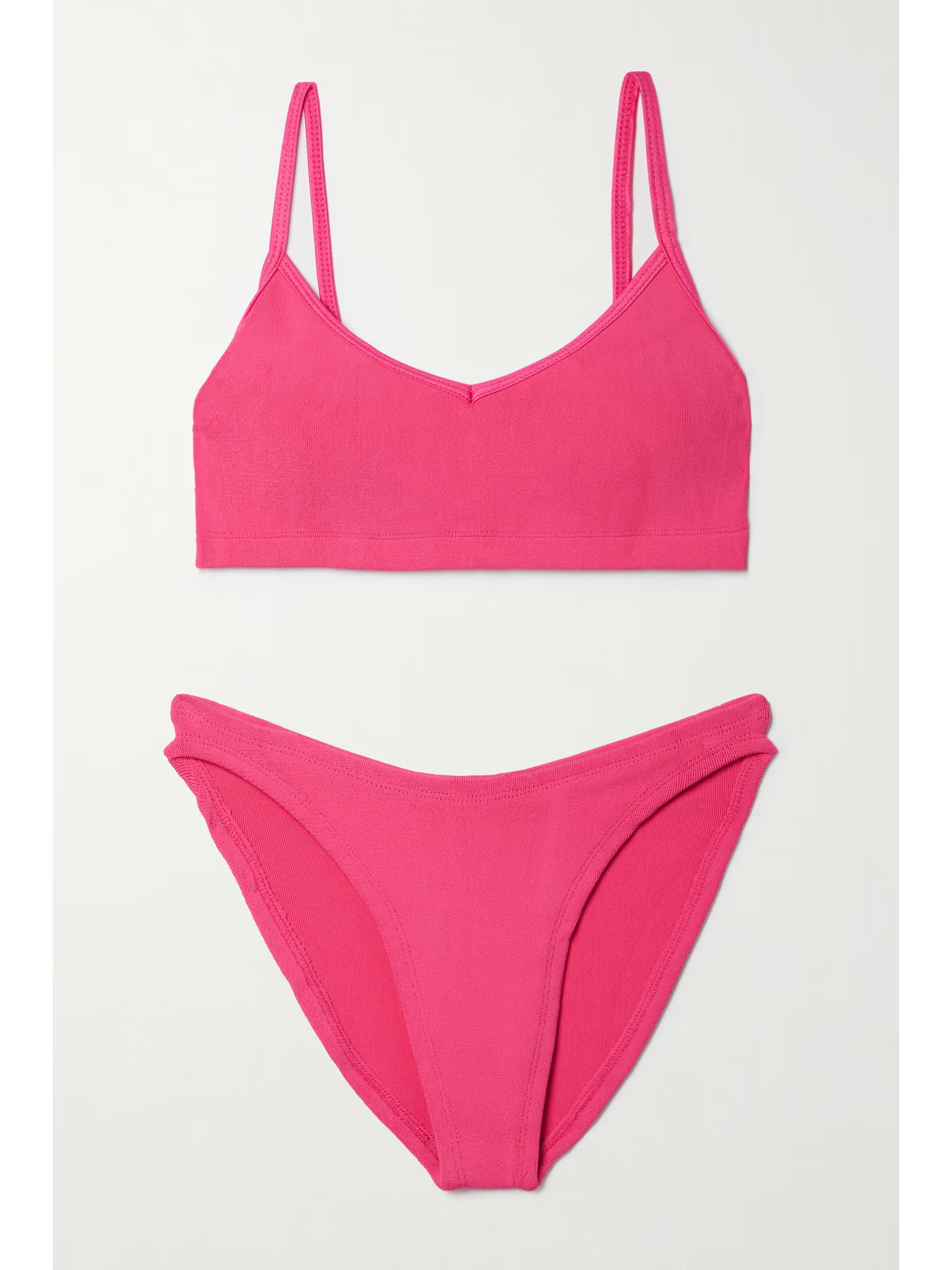 + NET SUSTAIN Virginia Nile ribbed bikini | NET-A-PORTER (US)