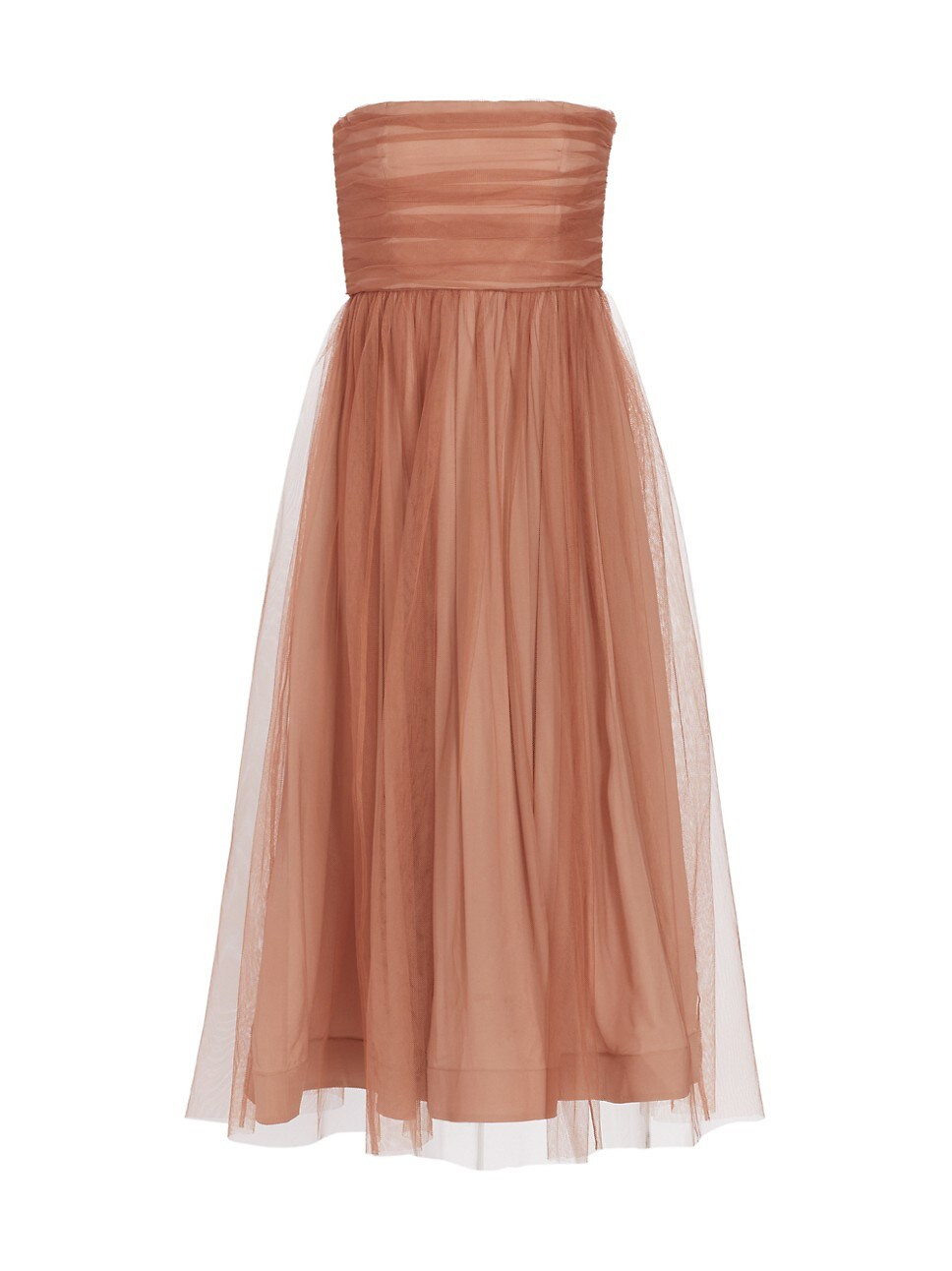 Tulle Strapless Midi-Dress | Saks Fifth Avenue