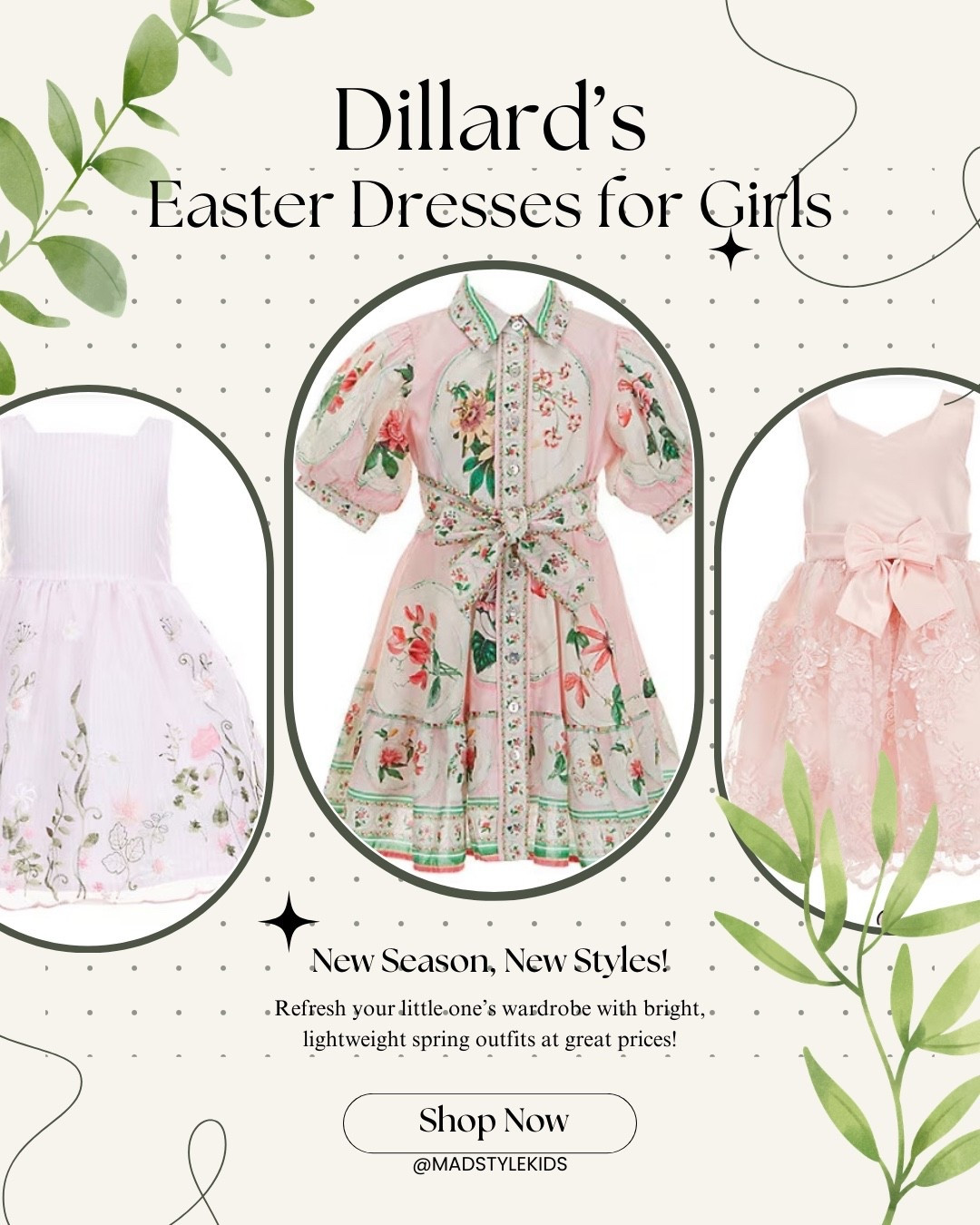 The sweetest toddler girl Easter dresses 🌸
These beautiful Dillard’s toddler girl dresses are perfect for Easter Sunday, church, spring family photos, and Easter brunch. I’m loving the soft pastel colors, floral details, and classic bows—such timeless spring styles for little girls.
If you’re looking for a toddler girl Easter dress, girls spring dress, or church dress for kids, these are adorable options that photograph beautifully.
Tap to shop these Easter dresses for toddler girls before sizes sell out!


#toddlergirldress #easterdressgirls #toddlereasterdress #springkidsfashion #girlschurchdress #springfamilyphotos #easteroutfitkids #toddlergirlstyle



#LTKSeasonal #LTKKids #LTKootd