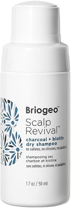 Briogeo Scalp Revival Charcoal + Biotin Dry Shampoo | Non-Aerosol Powder for Oily Roots | Detoxif... | Amazon (US)