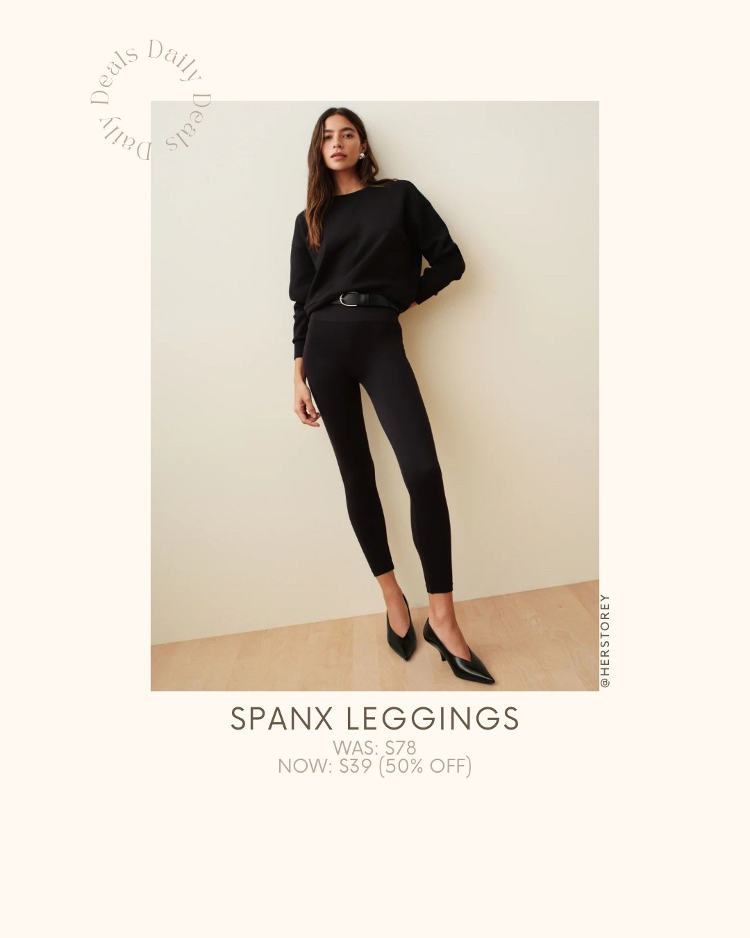 Spanx Rib Knit Leggings 
Was: $78
NOW: $39 (50% OFF)

#LTKSaleAlert #LTKPetite #LTKSpringSale