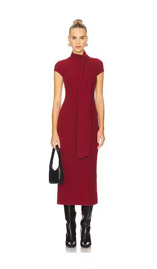 Elodie Lane Scarf Dress in Red Dahlia | Revolve Clothing (Global)