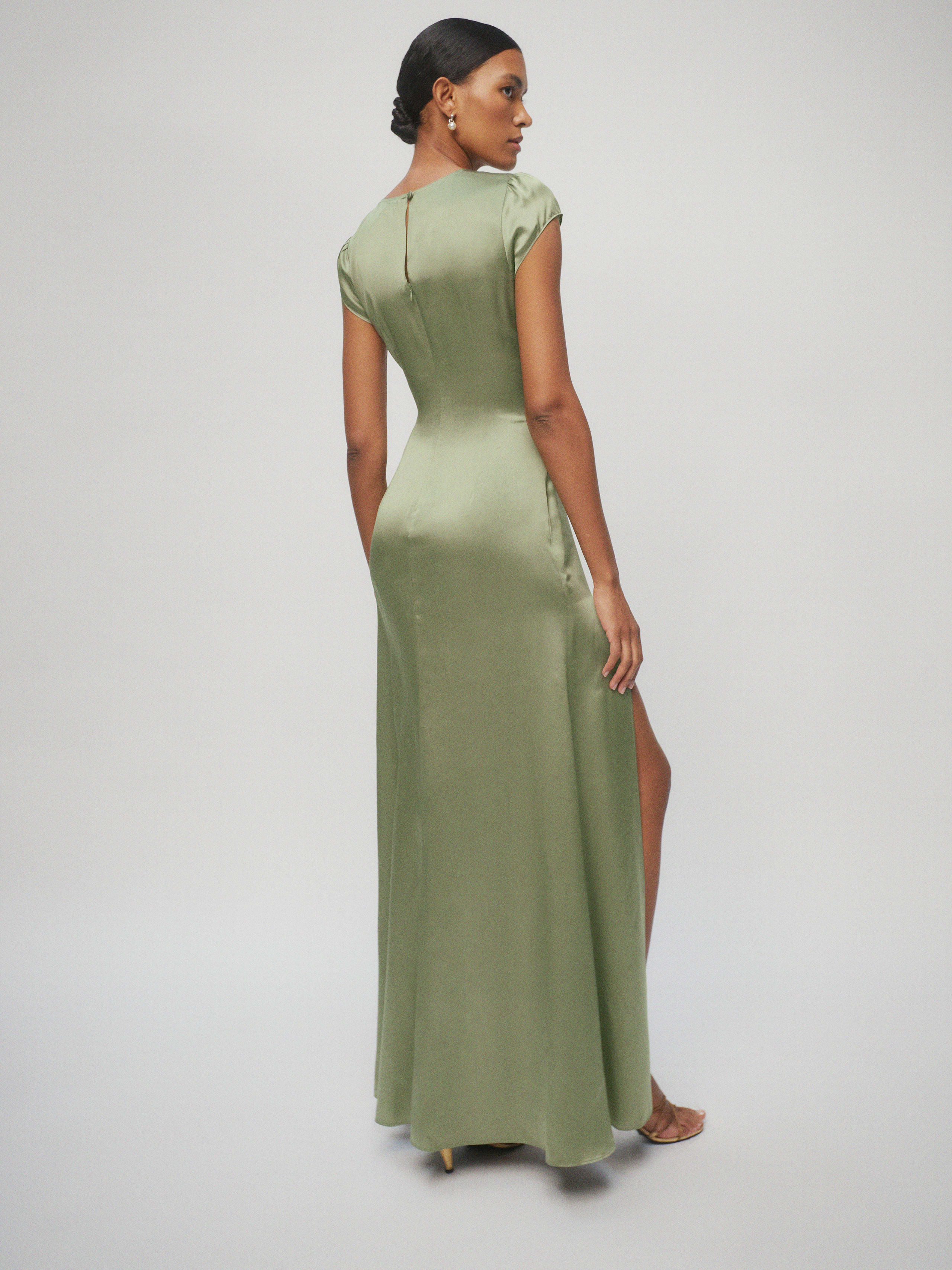 Birch Silk Dress | Reformation (Global)