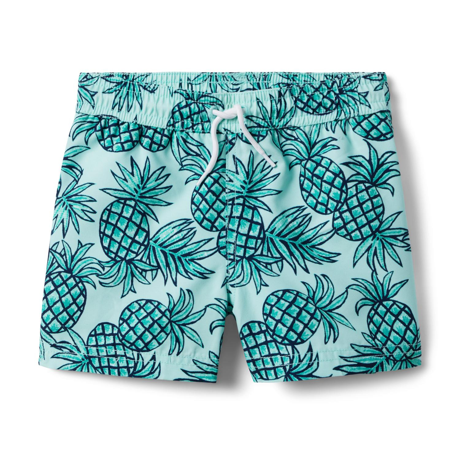 Pineapple Recycled Swim Trunk | Janie and Jack