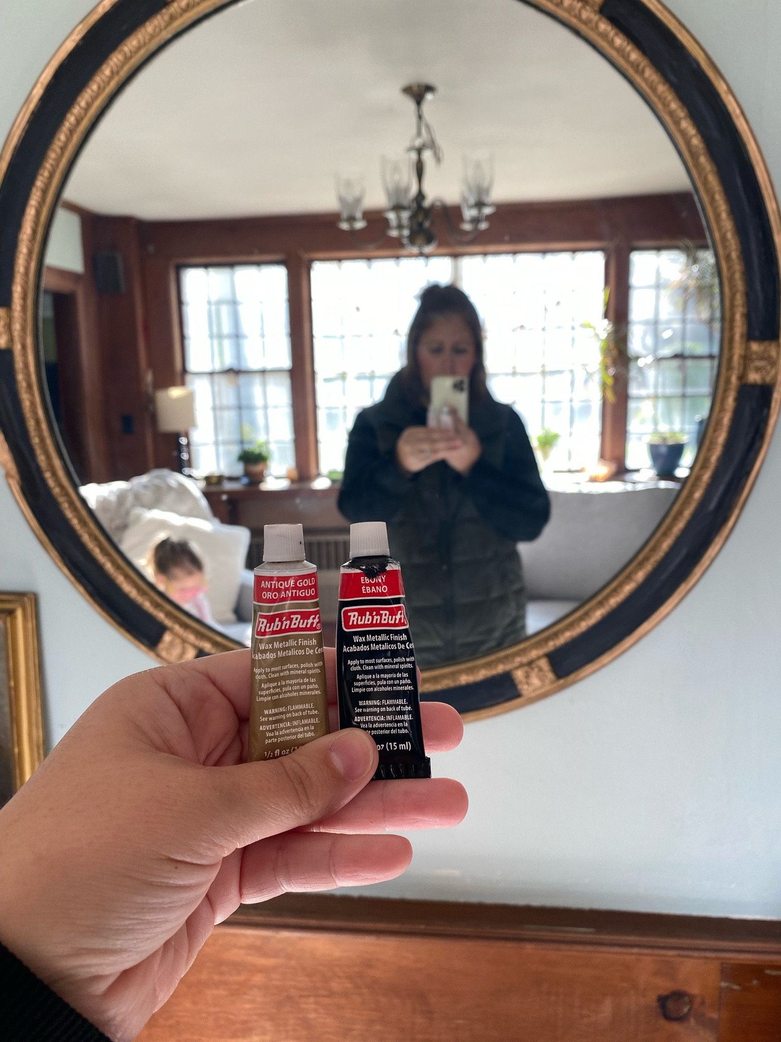 Rub N Buff-Ed this mirror this morning for my mom! 

#LTKFindsUnder50 #LTKHome