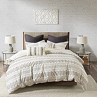INK+IVY Rhea Luxurious Cotton Bedding Set - Mid Century Trendy Geometric Design, All Season Cozy ... | Amazon (US)