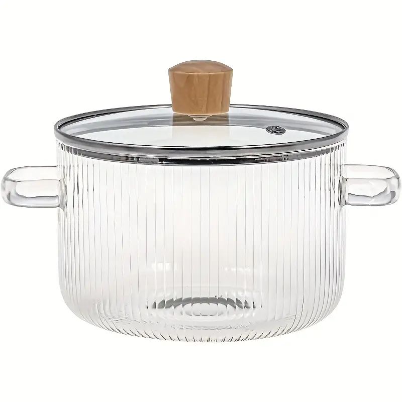 Glass Cooking Pot With Lid Heat resistant Borosilicate Glass - Temu | Temu Affiliate Program