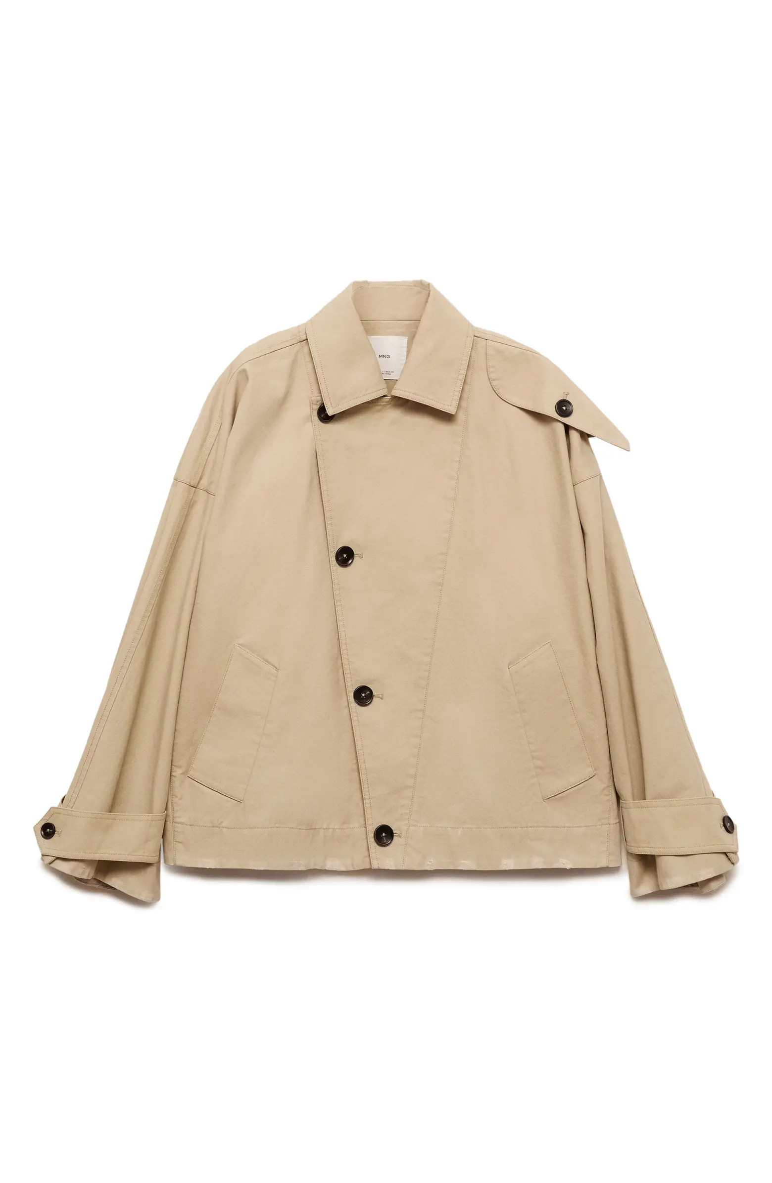 MANGO Julia Asymmetric Trench Coat | Nordstrom | Nordstrom