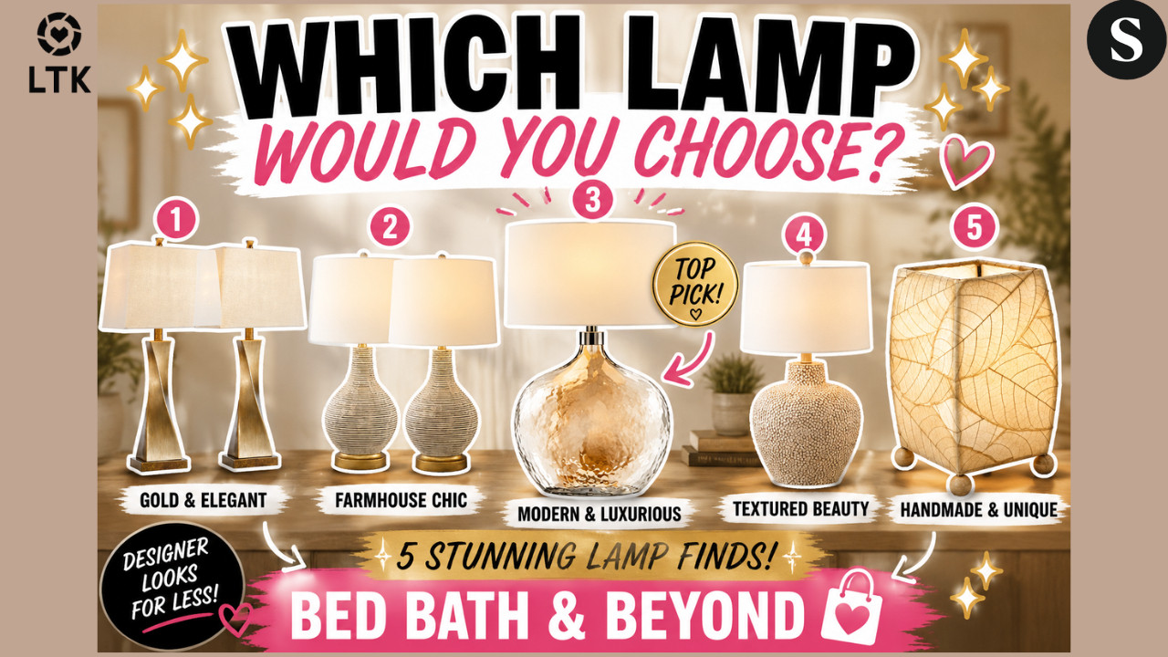 Bed Bath & Beyond Table Lamps That Look EXPENSIVE 💡 | Designer Lighting Finds for Less

Looking for the perfect table lamp to complete your space? Today I'm sharing five gorgeous Bed Bath & Beyond table lamps that bring warmth, texture, and designer-inspired style to any room. From farmhouse favorites to handcrafted statement pieces, these lighting finds are perfect for bedrooms, living rooms, entryways, and cozy reading nooks.
Whether you love modern organic, farmhouse chic, or neutral home decor, these lamps add the perfect finishing touch without breaking the budget.

✨ Which lamp would you choose for your home? Let me know in the comments!

💡 Love these lighting finds?

➡️ Shop all my favorite home decor finds through my links below.

➡️ Don't forget to LIKE, COMMENT, and SUBSCRIBE for more affordable luxury home decor inspiration.

✨ Tell me in the comments:

Which lamp are you bringing home? 1, 2, 3, 4, or 5?



🛍️ShopMy:
https://shopmy.us/shop/collections/5791032



🛍️LTK:



#BedBathAndBeyond #TableLampIdeas #HomeDecorFinds #InteriorDesign #NeutralHomeDecor #FarmhouseStyle #ModernOrganic #DesignerLookForLess #BedroomDecor #LivingRoomDecor #HomeStyling #LightingIdeas #LampDecor #AffordableDecor #HomeInspo


bed bath and beyond lamps, table lamps, farmhouse table lamps, modern organic decor, neutral home decor, designer lighting, affordable lighting ideas, bedroom lamps, living room lighting, safavieh lamp, cocoa leaf lamp, farmhouse decor, home decorating ideas, luxury home decor on a budget, interior design finds, beige home decor, table lamp styling, cozy home aesthetic, home decor inspiration, lamp shopping
 

 #LTKdayinmylife #LTKOver40 #LTKHome
