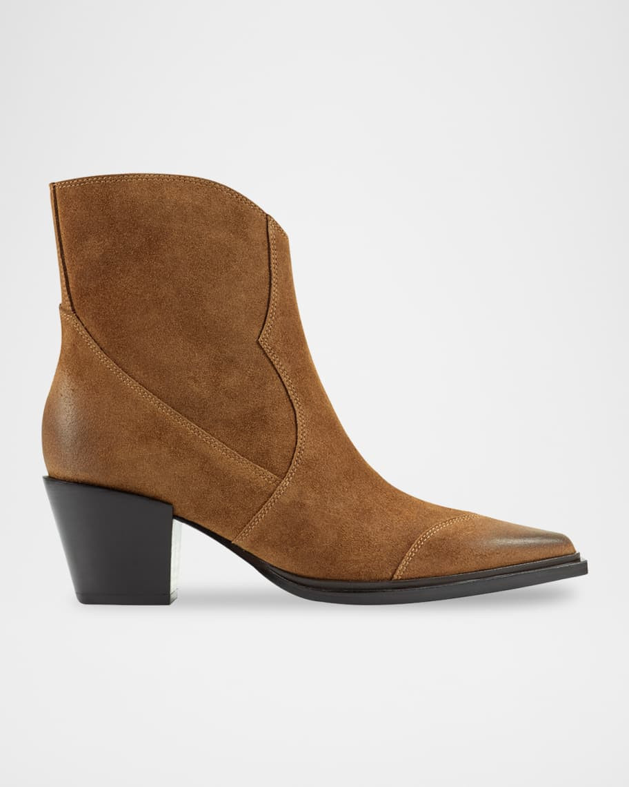 Giulie Leather Western Booties | Neiman Marcus