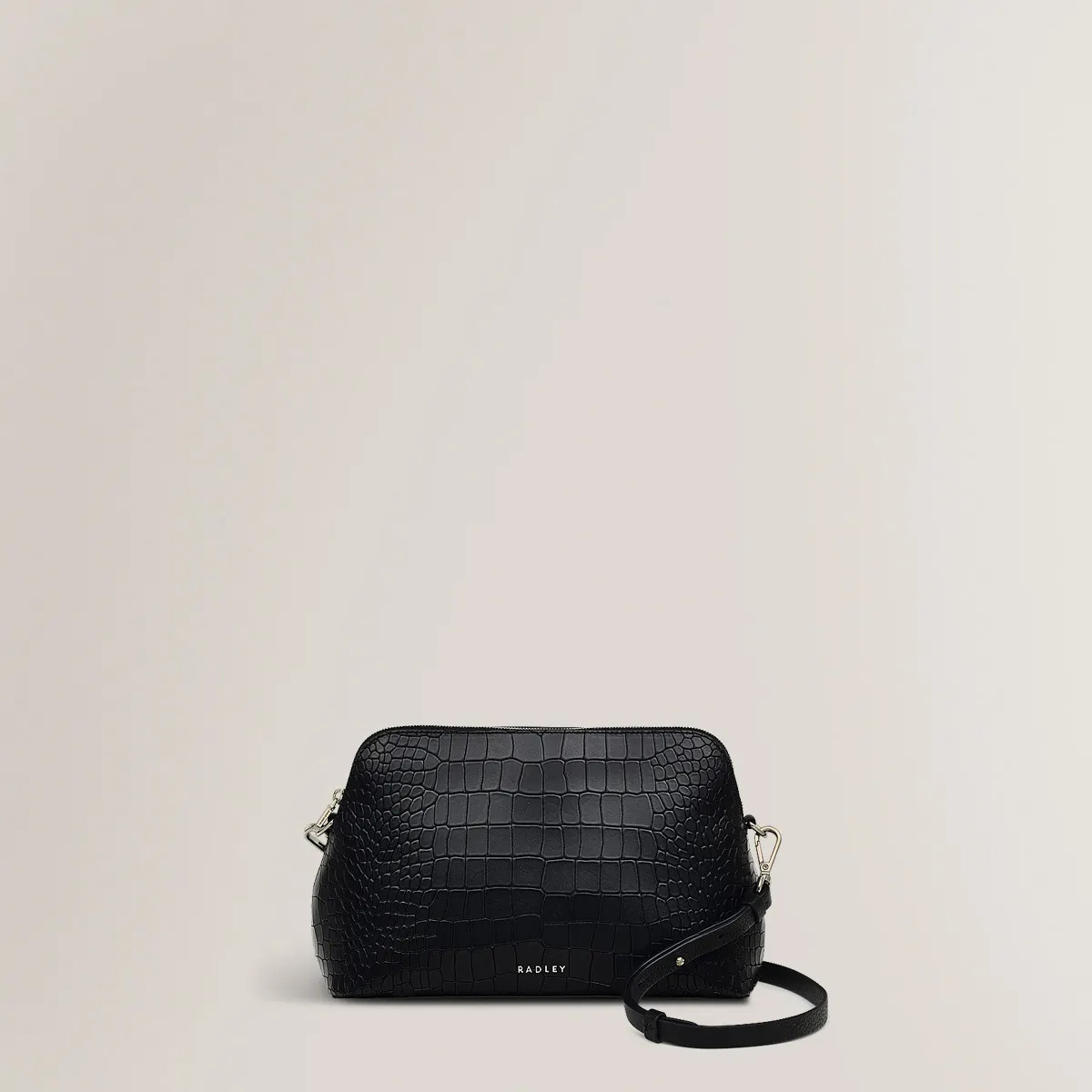 ZipTop Black Faux Croc Crossbody | Liverpool Street Icon AW24 | Radley | Radley London US