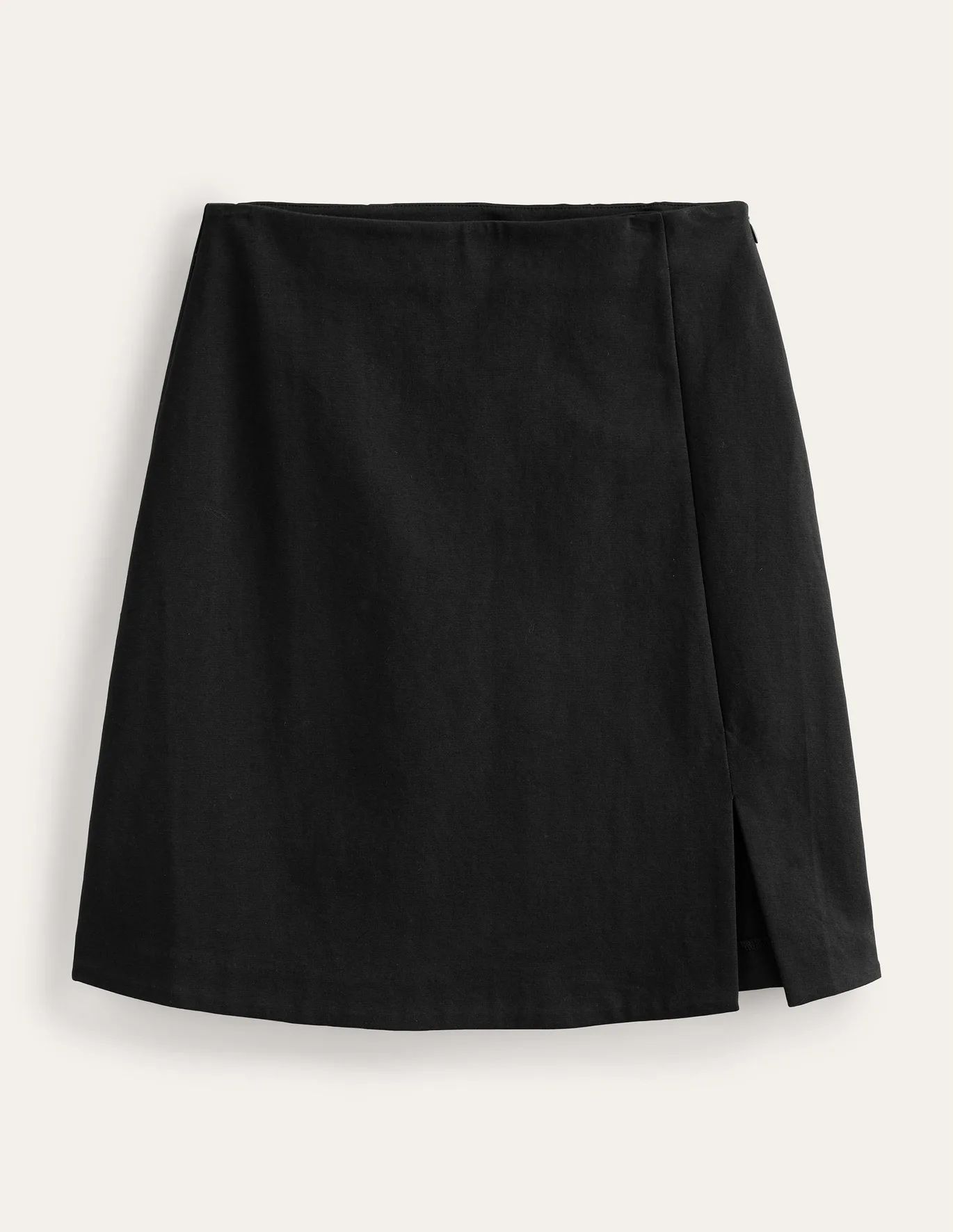 Side Split Jersey Mini Skirt - Black | Boden (UK & IE)