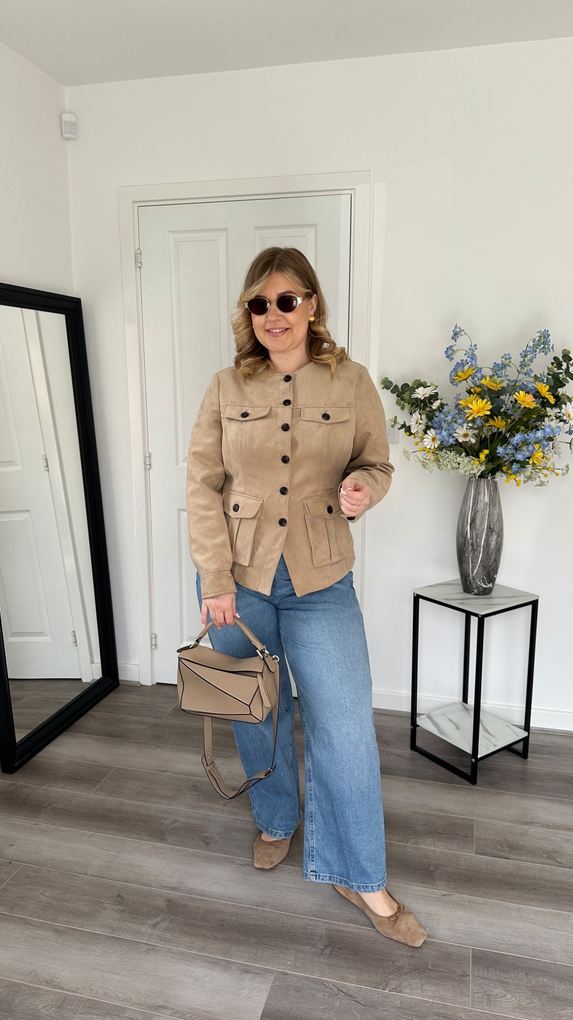 Classy and casual 
Jacket size 16 currently out of stock online but I bought in store few days ago. Denim version same style 
Jeans size 18


#LTKuk #LTKspring