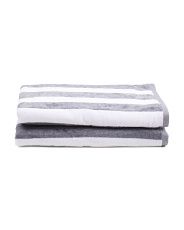 2pk Melange Cabana Striped Beach Towels | Marshalls