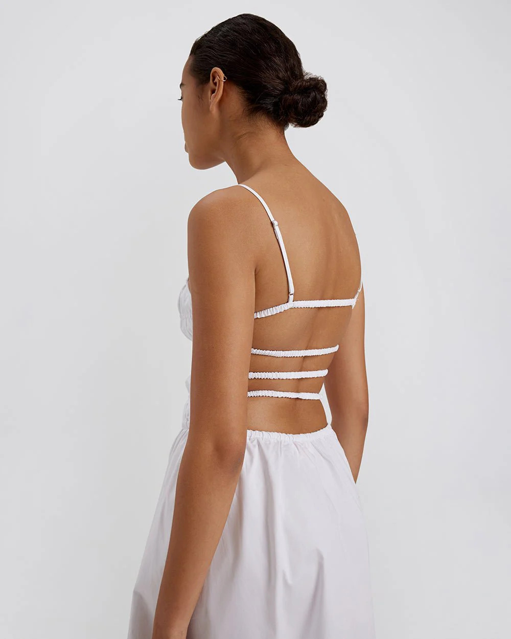 The Delta Midi Dress in Marshmallow | Solid & Striped