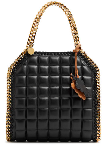 Falabella mini quilted faux leather tote | Harvey Nichols