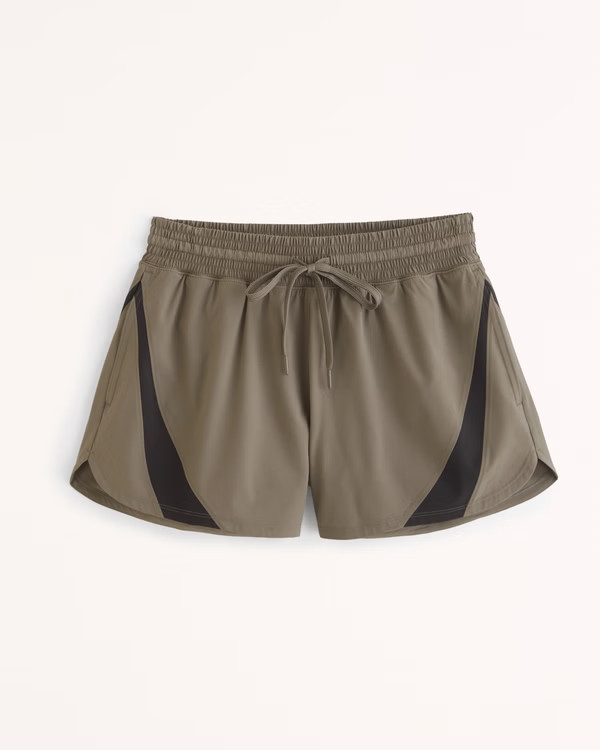 YPB motionTEK High Rise Lined Workout Short | Abercrombie & Fitch (US)