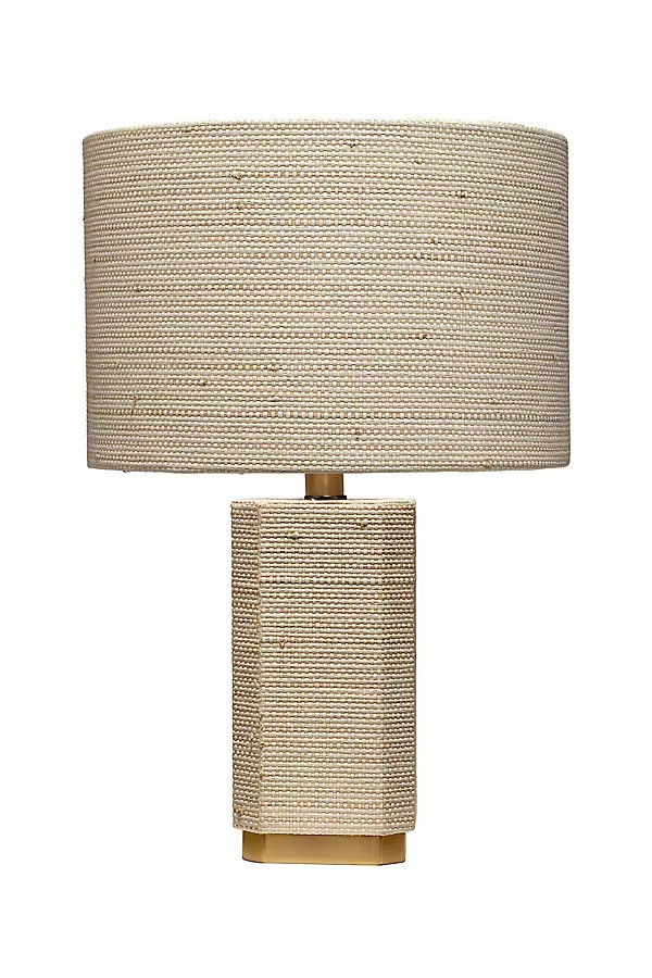 Haisley Bleached Raffia Table Lamp | Anthropologie (US)