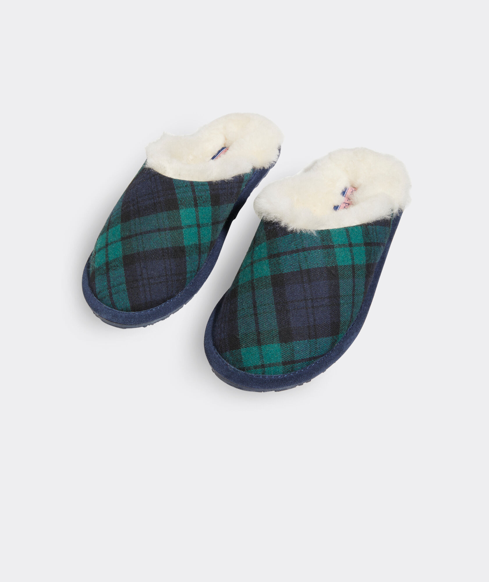 Blackwatch Wool Slide Slippers | vineyard vines
