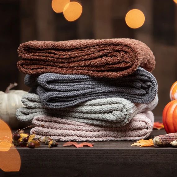 Chanasya Chenille Knit Super Soft Velvety Texture Throw Blanket | Etsy (US)