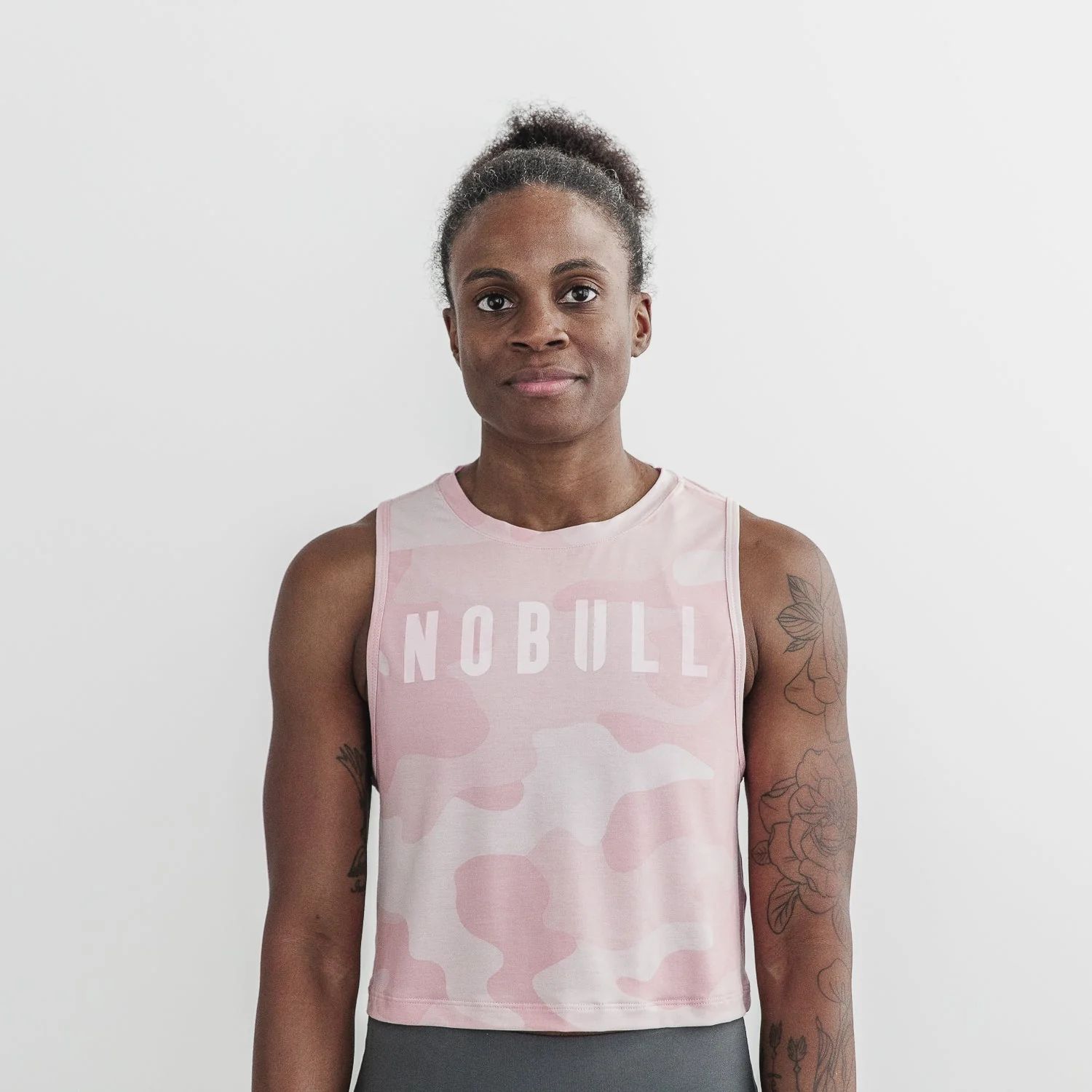 WOMEN'S CAMO NOBULL MUSCLE TANK | DUSTY ROSE CAMO | NOBULL | NOBULL