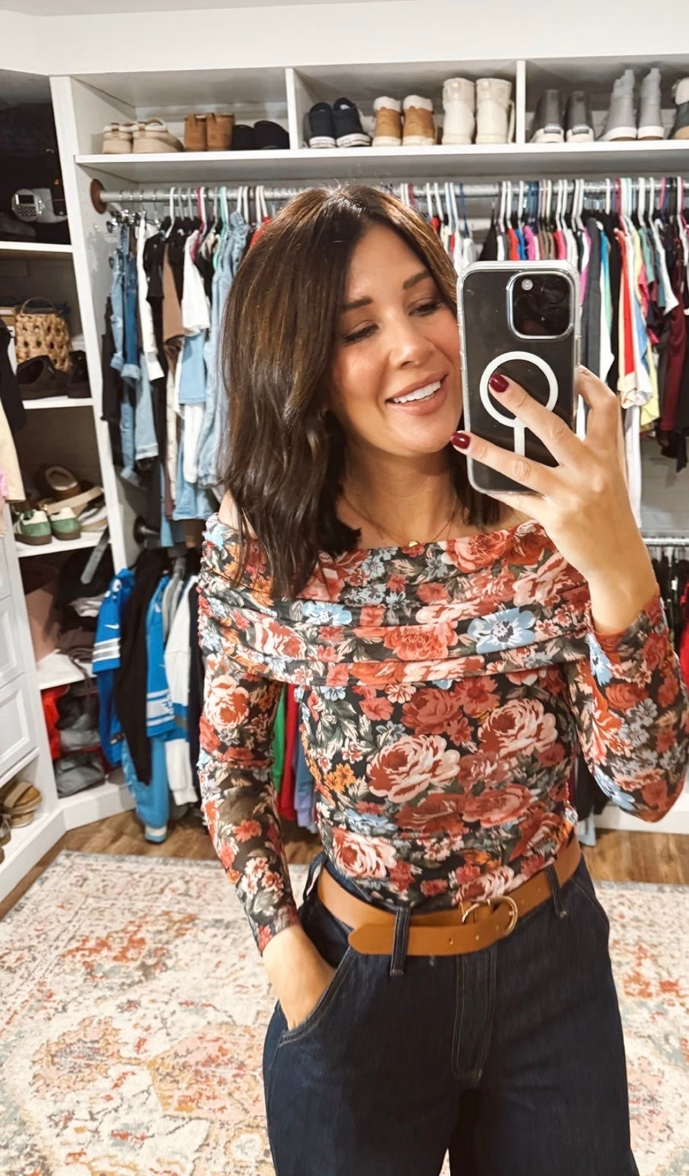 This off the shoulder top is so cute and perfect for date night!

#LTKgrwm #LTKdayinmylife #LTKootd