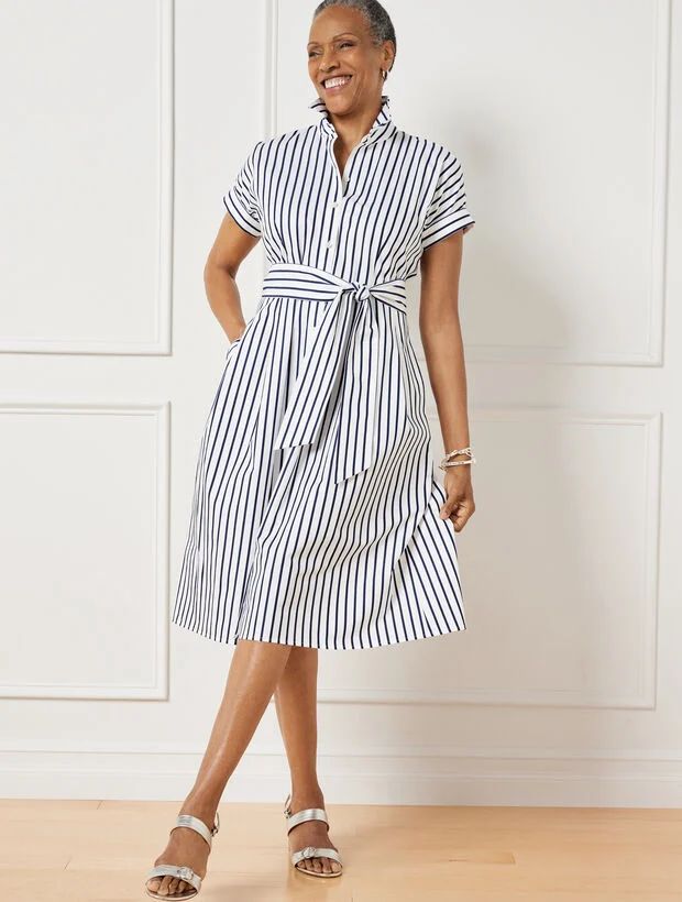 Fit & Flare Dress - Nautical Stripe | Talbots