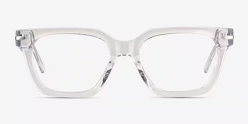 Visor Square Crystal Clear Full Rim Eyeglasses | Eyebuydirect | EyeBuyDirect.com