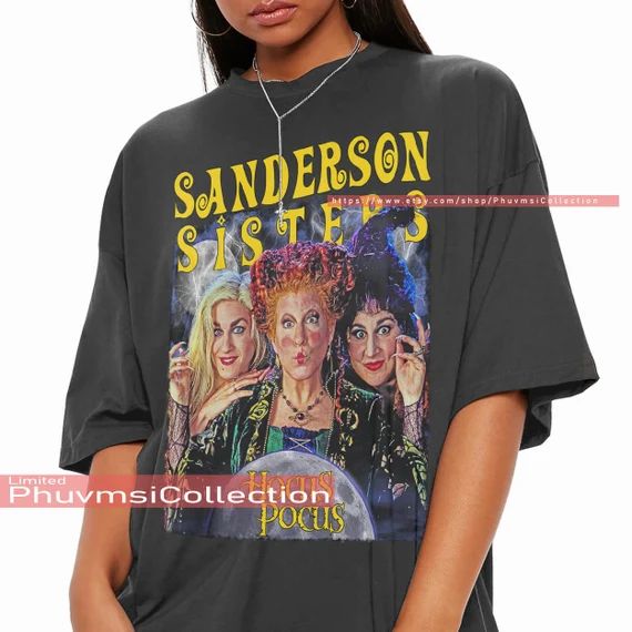 The Sanderson Sisters Retro Shirt Hocus Pocus tshirt Horor Winifred Sanderson Sarah Sanderson Mar... | Etsy (US)