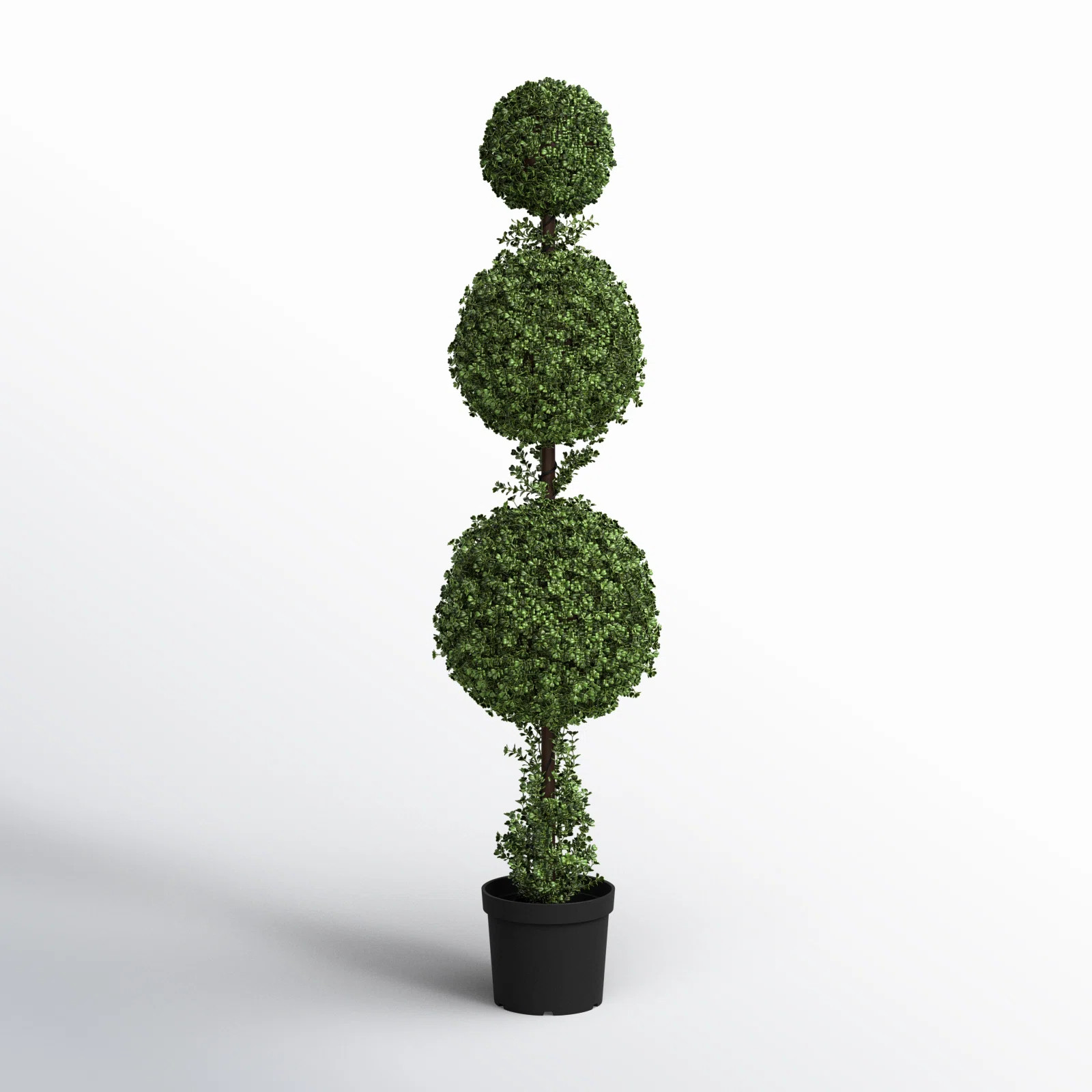 Artificial Triple Ball Green Boxwood Topiary. | Birch Lane
