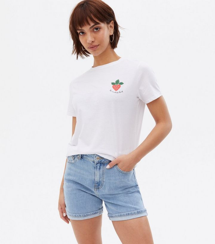 White Strawberry Sweetest Thing Logo T-Shirt
						
						Add to Saved Items
						Remove from Sa... | New Look (UK)