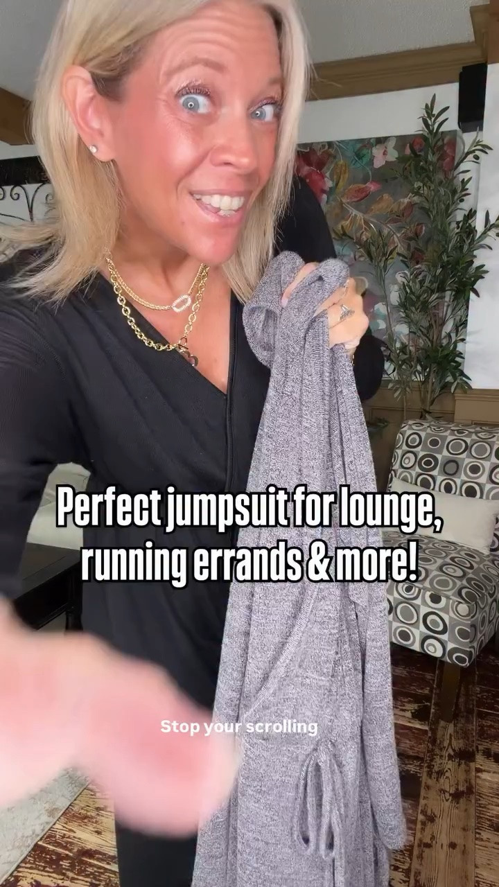 This best selling jumpsuit last year is now back in stock! Perfect piece for lounge, running errands, travel & more. Easy styling and easy to use the bathroom in 😌 I’m wearing the size 12 and I’m 5’7”, 162lbs.

#LTKOver40 #LTKMidsize #LTKTravel