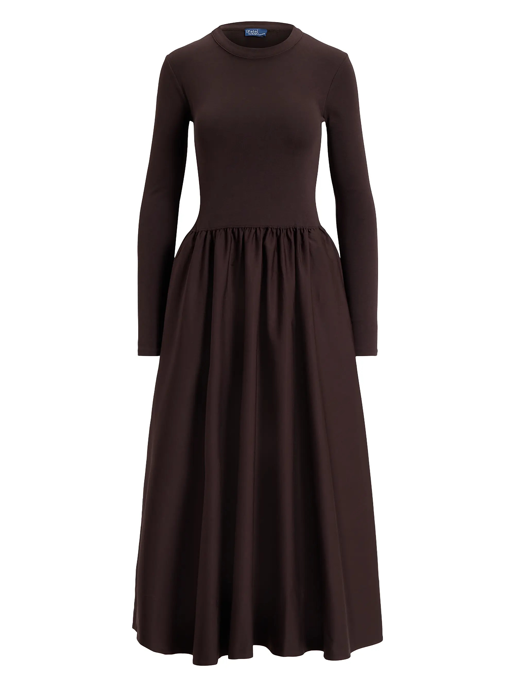 Long Sleeve Cotton A-Line Midi-Dress | Saks Fifth Avenue