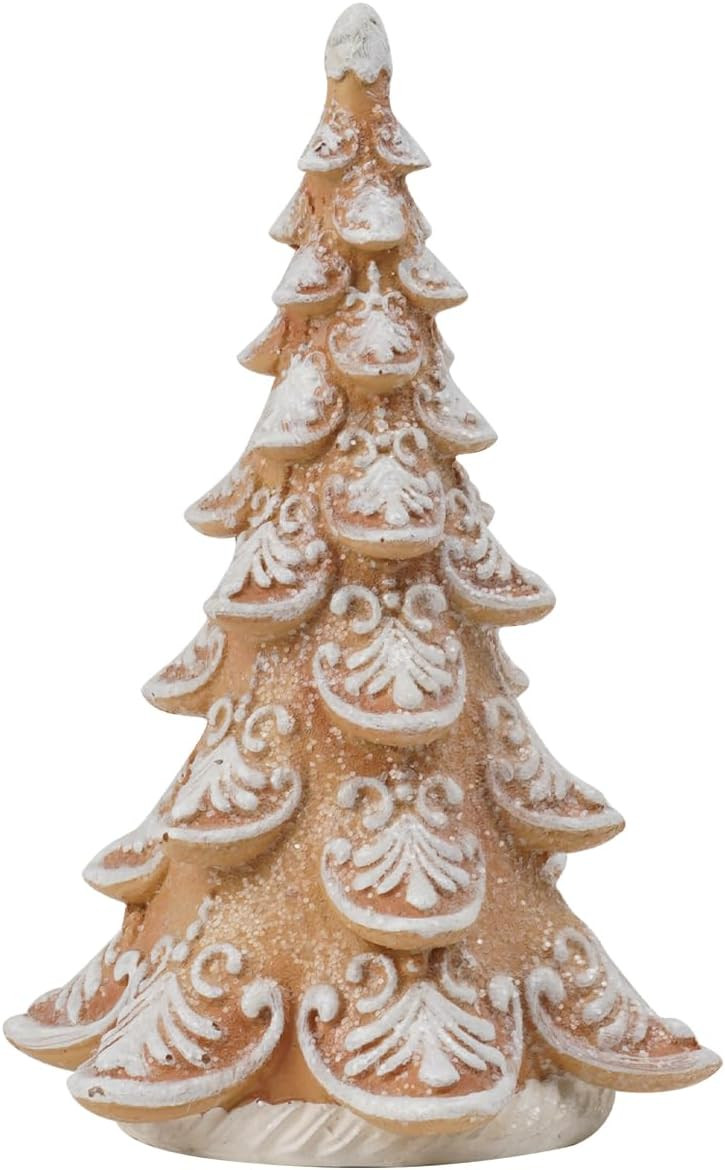 Cynkeyee Gingerbread Christmas Decorations Xmas-Tree Collectible-Figurines - Christmas Decoration Party Decorations Gift for Women Table Centerpiece 3.5x3x5.5 Inch | Amazon (US)