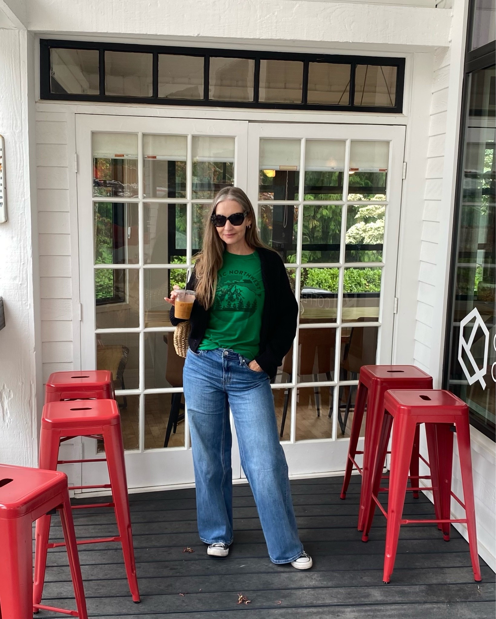 Cute for the coffee run. #casualootd #reallifestyle #flatteringjeans #PNW #simplestyle #styleover40

#LTKdayinmylife #LTKOver40 #LTKootd