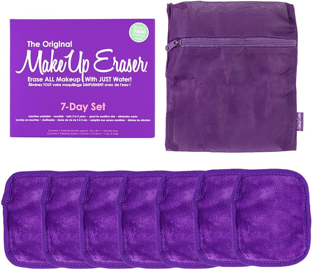 MakeUp Eraser, 7-Day Set, Erase All Makeup With Just Water, Including Waterproof Mascara, Eyeline... | Amazon (US)