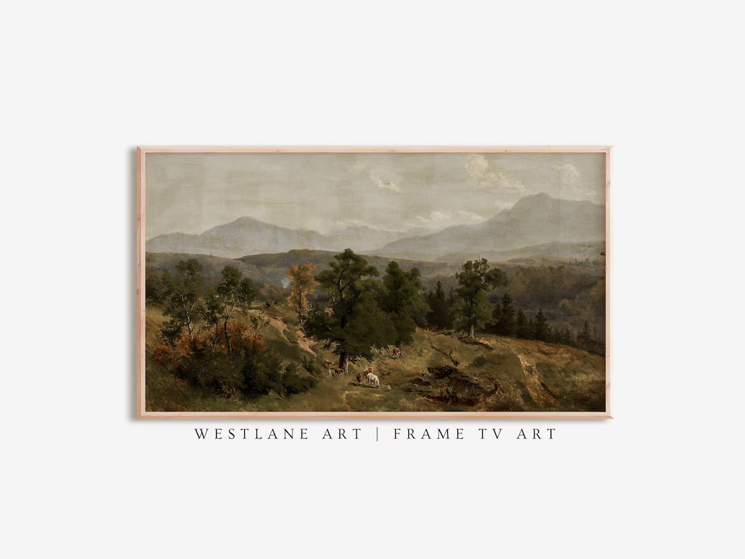 Frame TV Art Moody Country Landscape Painting Vintage Art DIGITAL TV Download Westlane Instant De... | Etsy (US)